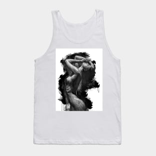 Illustration of a naked girl. Tank Top